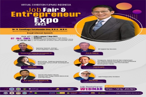 BKK SMKN 5 Malang berpartisipasi dalam acara Virtual Jobfair & Entrepeneur Expo 2021