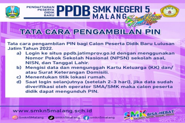 TATA CARA PENGAMBILAN PIN