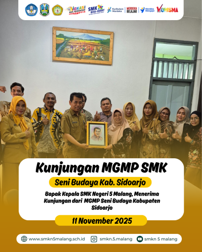 Kunjungan MGMP SMK Seni Budaya Kabupaten Sidoarjo