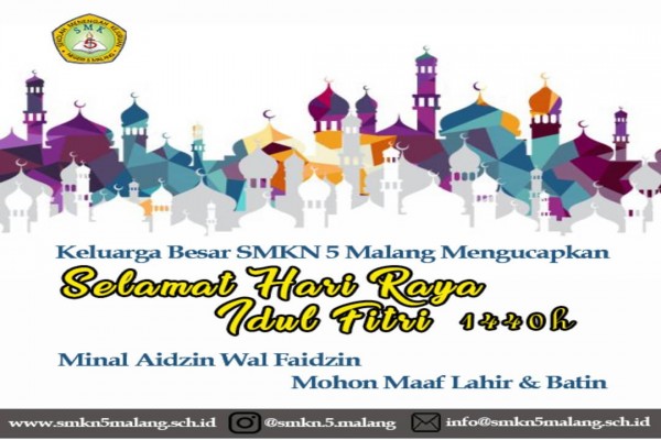 Selamat hari raya Idul Fitri 1440H