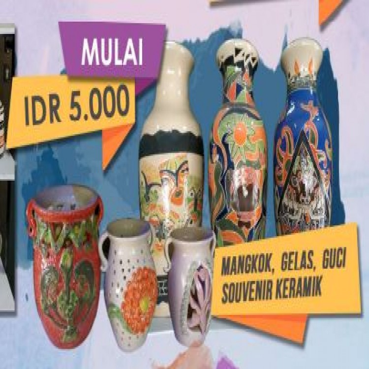 Mangkok,Gelas,Guci,Souvenir Keramik harga mulai 5000